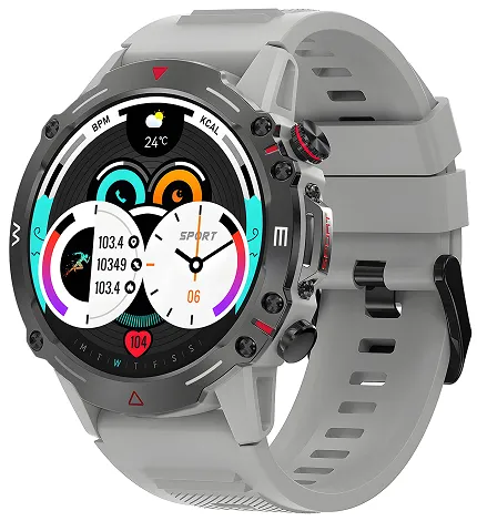 Hagen HC572125312 Hagen Smartwatch HC57 srebrny - zdjęcie 1