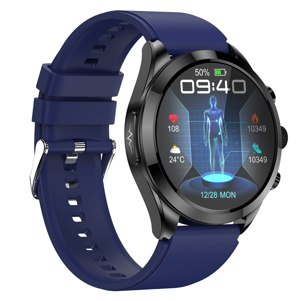 Hagen HC6714537 Smartwatch HC67 Niebieski zegarek sportowy Smartwatch - miniatura 3