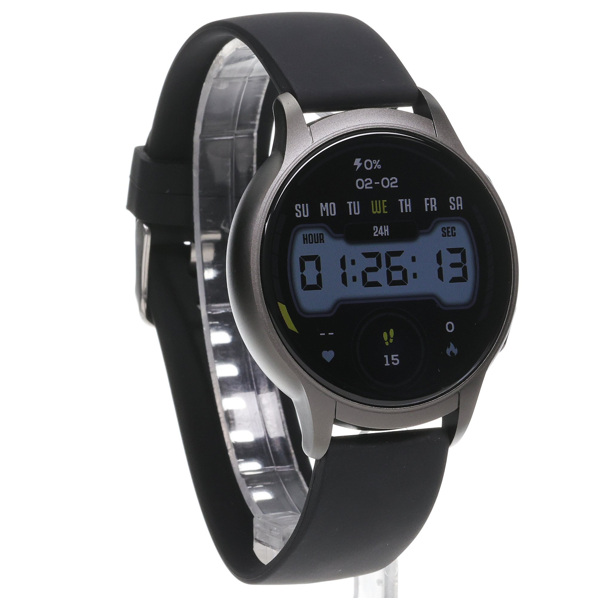Hagen HC7614534 zegarek czarny fashion-modowy Smartwatch pasek - miniatura 3