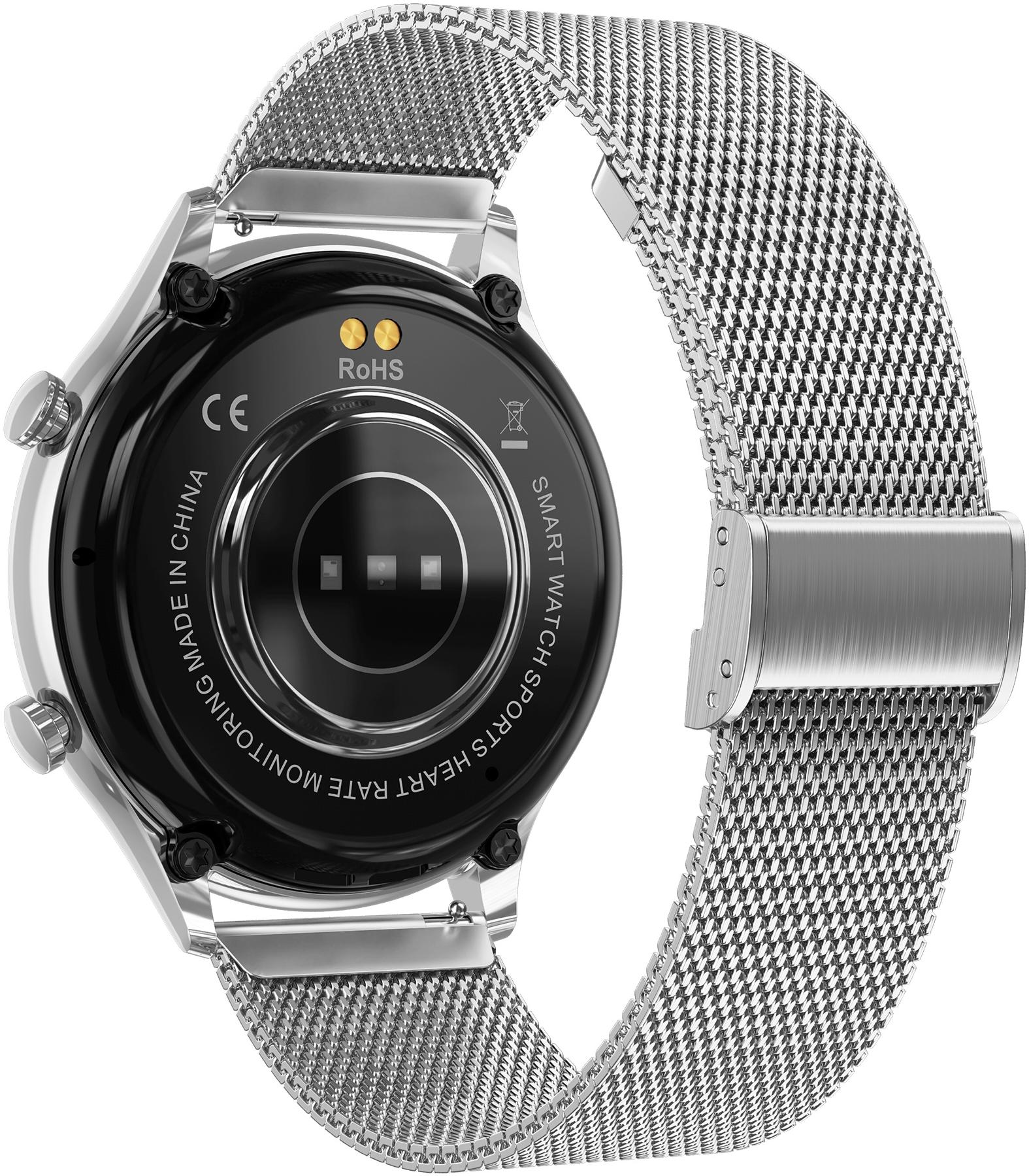 Hagen HC7811111115311-SET Smartwatch HC78 Srebrny Srebrny zegarek sportowy Smartwatch - miniatura 4