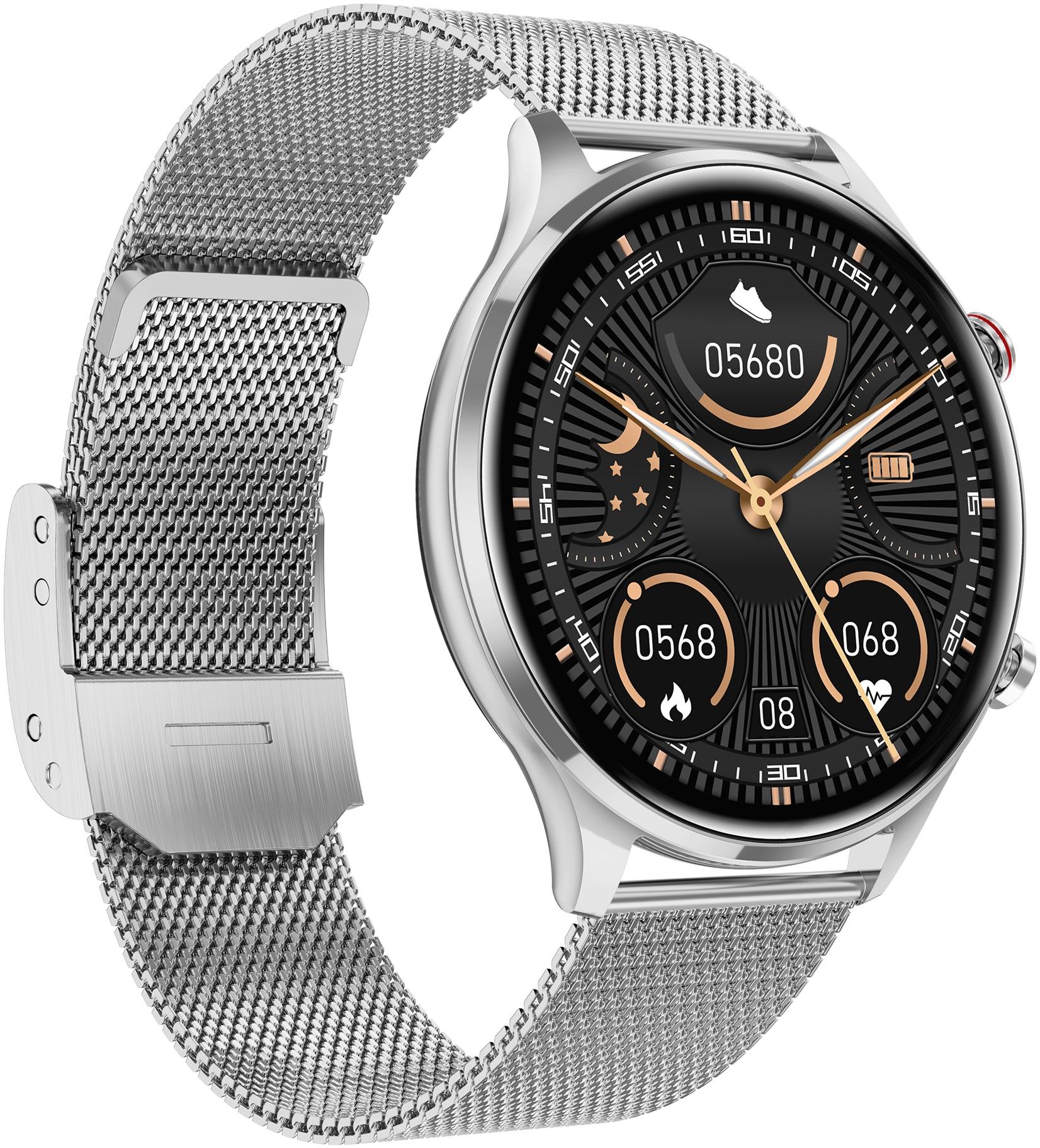 Hagen HC7811111115311-SET zegarek srebrny sportowy Smartwatch bransoleta - miniatura 5