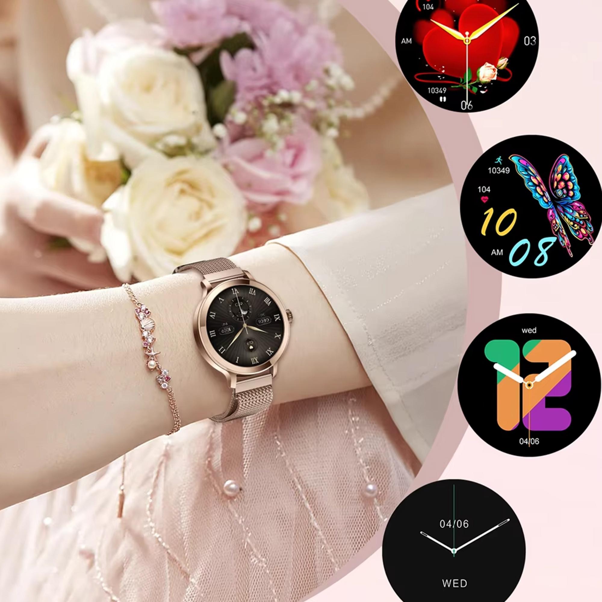 Hagen HC821105310 Smartwatch HC82 Różowe Złoto Smartwatch biżuteryjny zegarek różowe złoto - miniatura 9