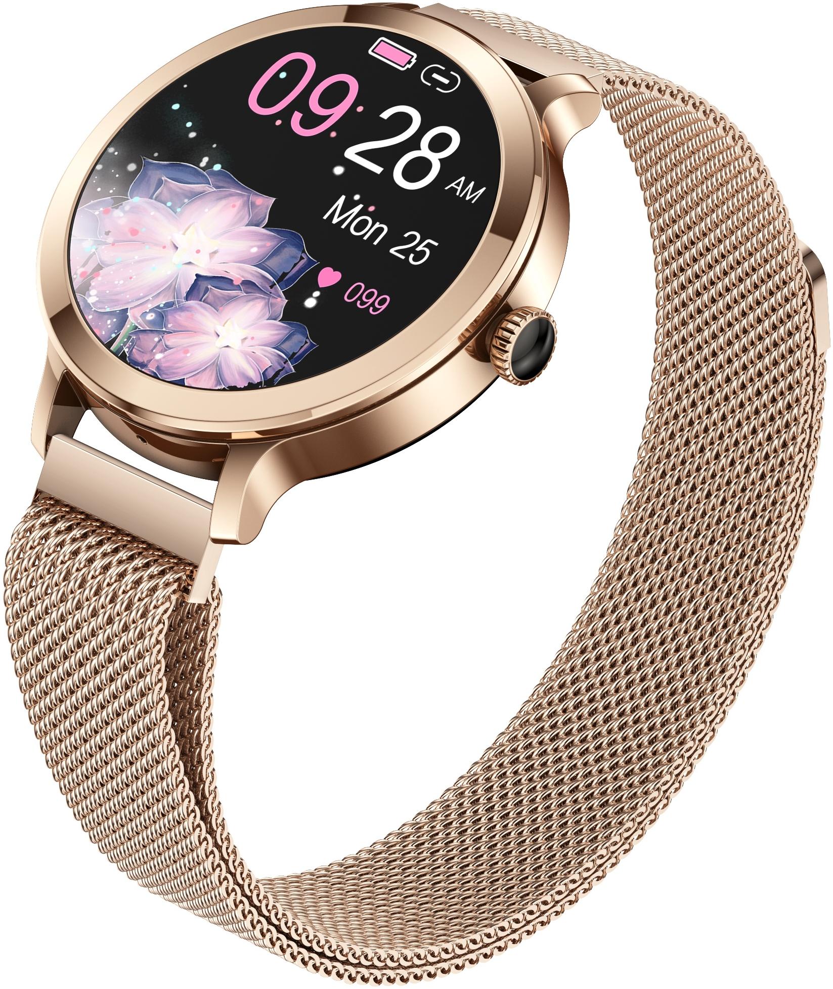 Hagen HC821105310 Smartwatch Smartwatch HC82 Różowe Złoto zegarek damski biżuteryjny - miniatura 8