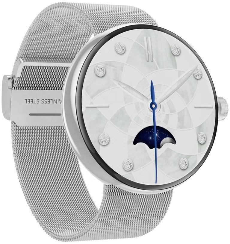 Hagen HC8311114115312-SET Smartwatch HC83 Srebrny + srebrny pasek zegarek fashion-modowy Smartwatch - miniatura 4