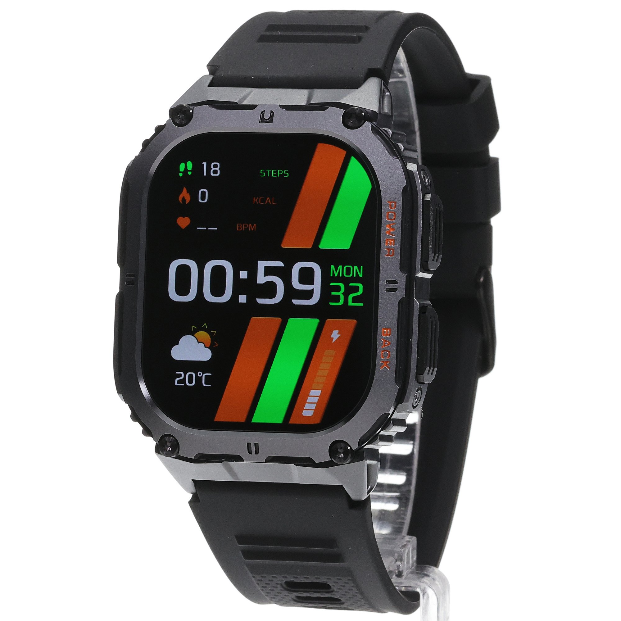Hagen HC9724534 Smartwatch HC97 Czarny + Pasek pasek - miniatura 2