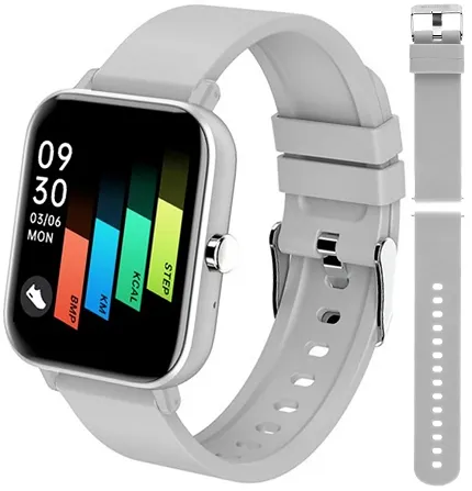 Hagen HD92125312 Smartwatch Smartwatch HD9 srebrny + pasek - zdjęcie 1