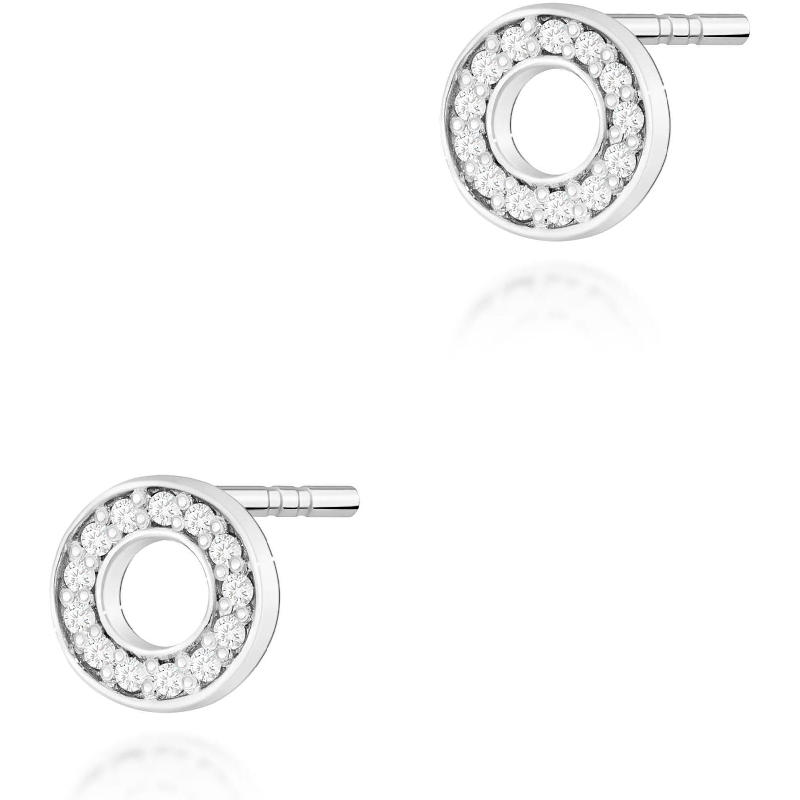 Kolczyki celebrytki z białego złota z brylantami ring Best Diamonds B0140-KO-AUB-DIW-02-00 