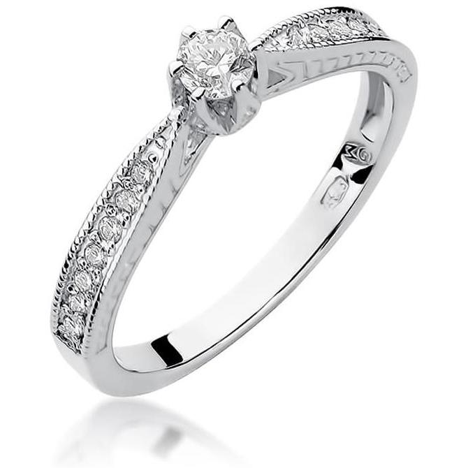 Pierścionek zaręczynowy z białego złota z brylantami 0,30 ct Best Diamonds B0404-PI-AUB-DIW-02-OK 