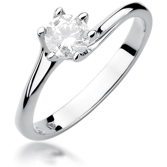 Pierścionek z białego złota próby 375 z diamentem 0,50 ct Best Diamonds B0846-PI-00-DIW-02-OK 