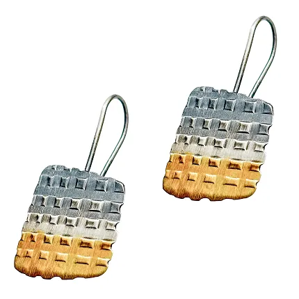 Harf KMBZ0031 Delikatne kolczyki w trzech kolorach na biglu - zdjęcie 1