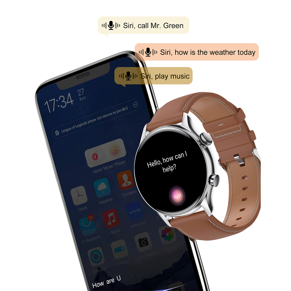 HC1914535334-SET Smartwatch sportowy zegarek srebrny - miniatura 9