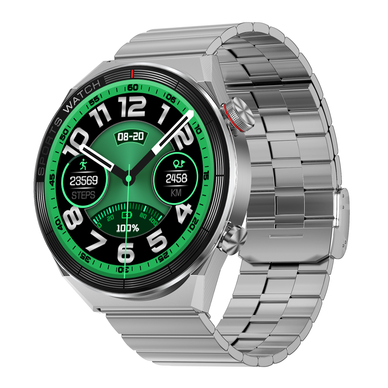 HC311111111534-SET Smartwatch sportowy zegarek czarny - miniatura 3