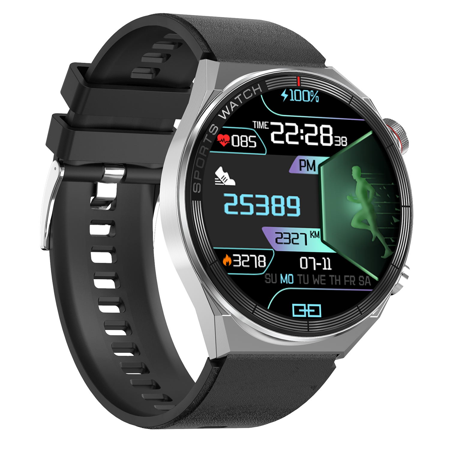 HC311111111534-SET Smartwatch zegarek męski sportowy z tworzywa sztucznego - miniatura 5