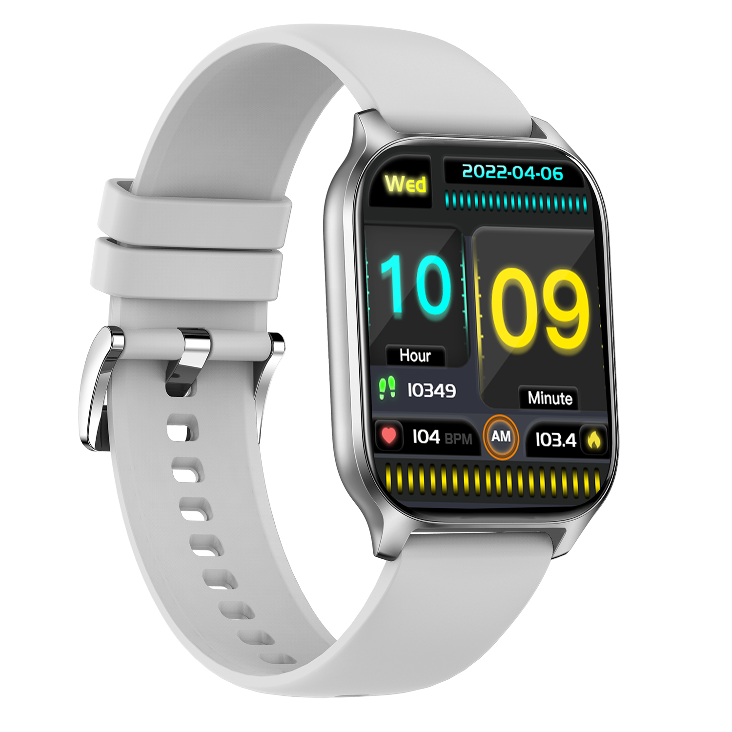 HC861115312 zegarek czarny sportowy Smartwatch pasek