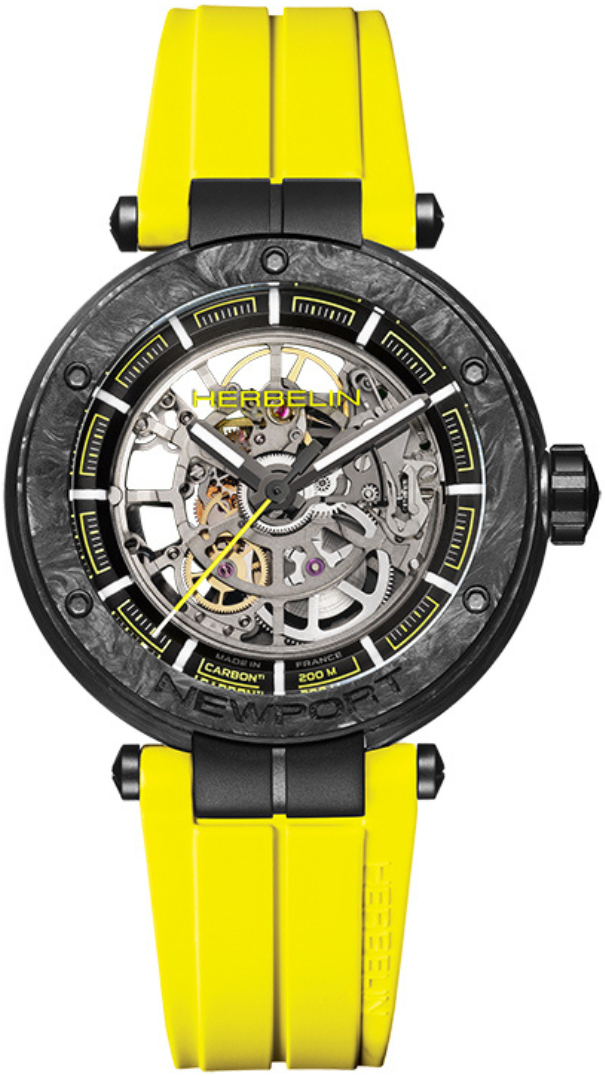 Herbelin Newport Carbon Titanium Automatic Skeleton 1888SQCTN14CY