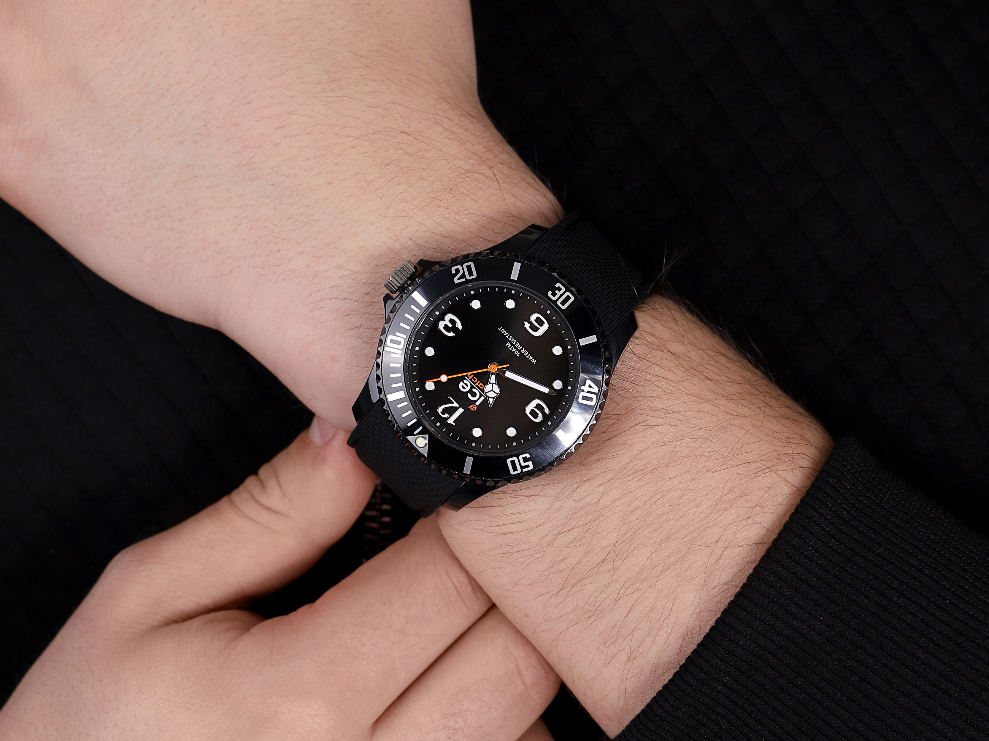 ICE Watch ICE.007265 zegarek czarny fashion/modowy ICE-Sixty nine pasek - miniatura 4