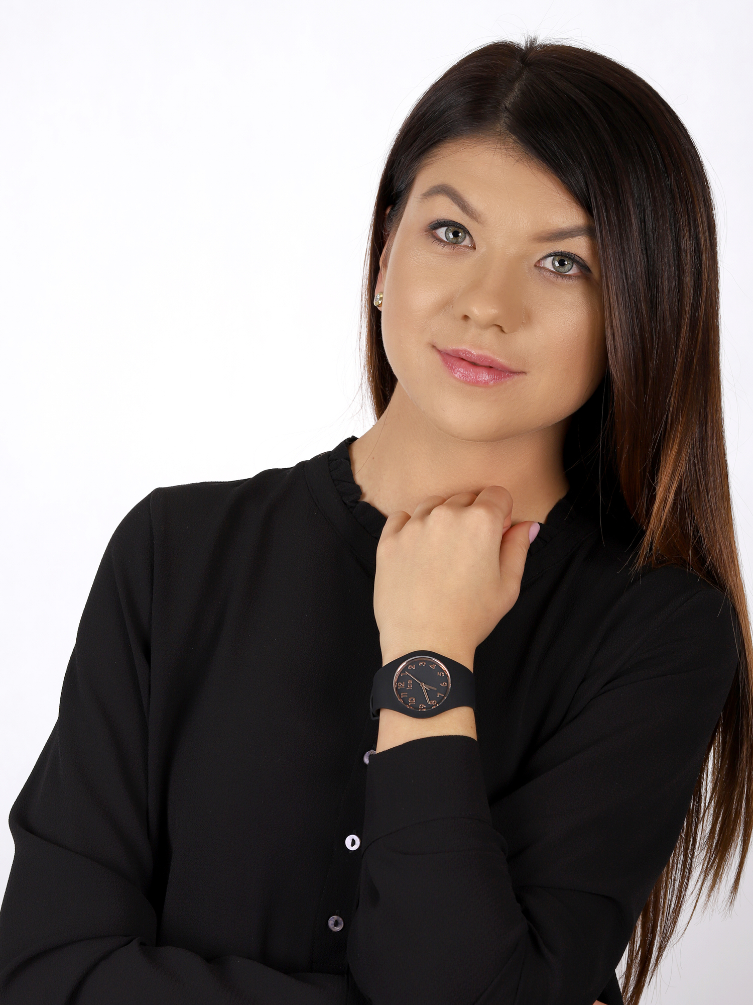 ICE Watch ICE.015340 Ice-Glam ICE glam black rose-gold rozm. M zegarek damski fashion/modowy mineralne