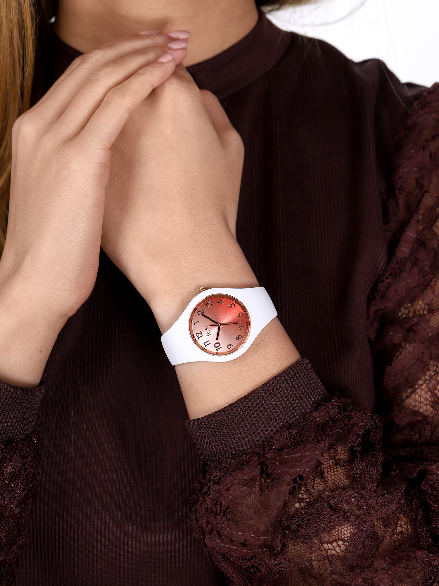 ICE Watch ICE.015744 ICE Sunset Blush rozm. S ICE-Sunset fashion/modowy zegarek biały - miniatura 3