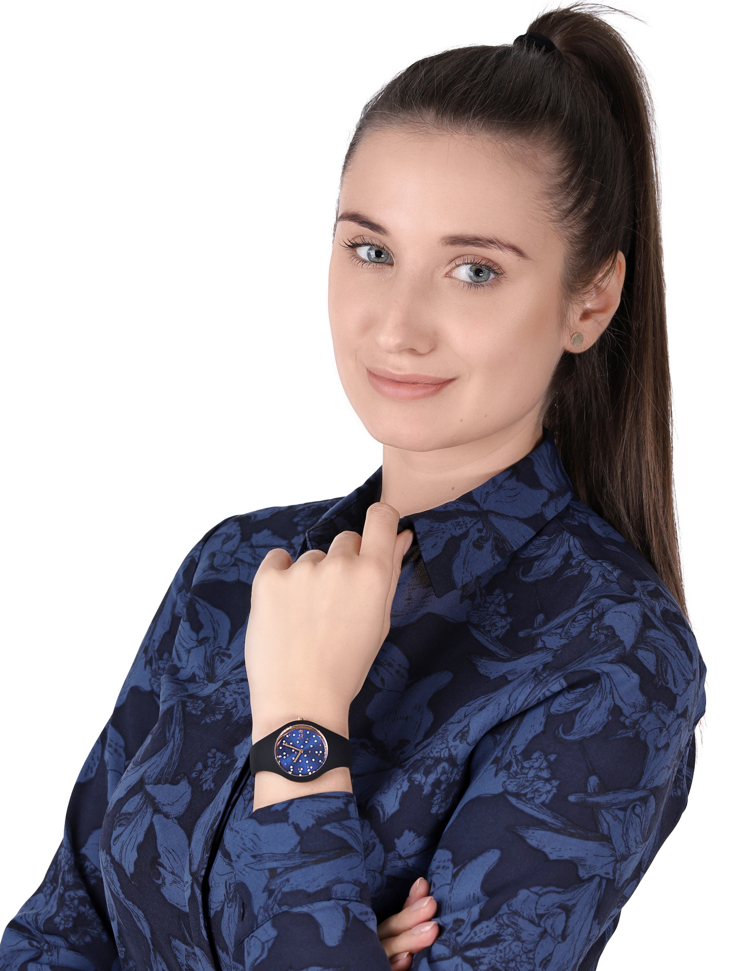 ICE Watch ICE.016298 ICE Cosmos - Star Deep blue Rozm. S ICE-Cosmos fashion/modowy zegarek czarny