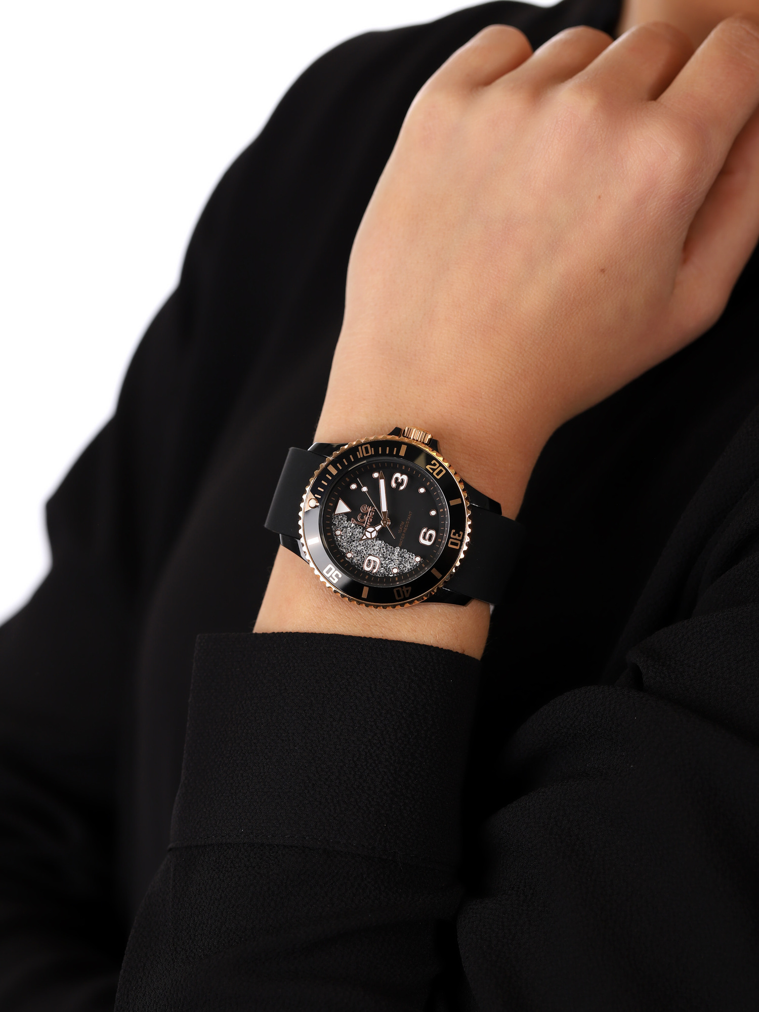 ICE Watch ICE.017249 ICE Crystal Black Rozm. M zegarek klasyczny ICE-Crystal - miniatura 3