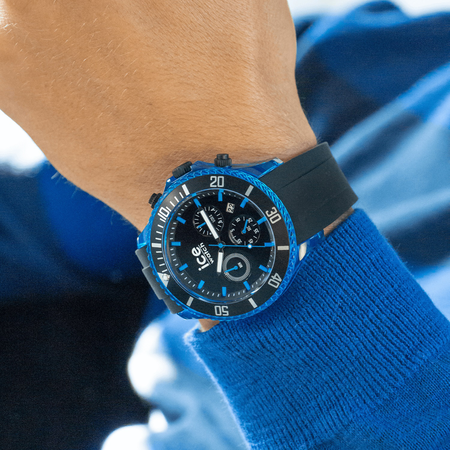 ICE Watch ICE.019844 zegarek pomarańczowy sportowy ICE-Chrono pasek - miniatura 5