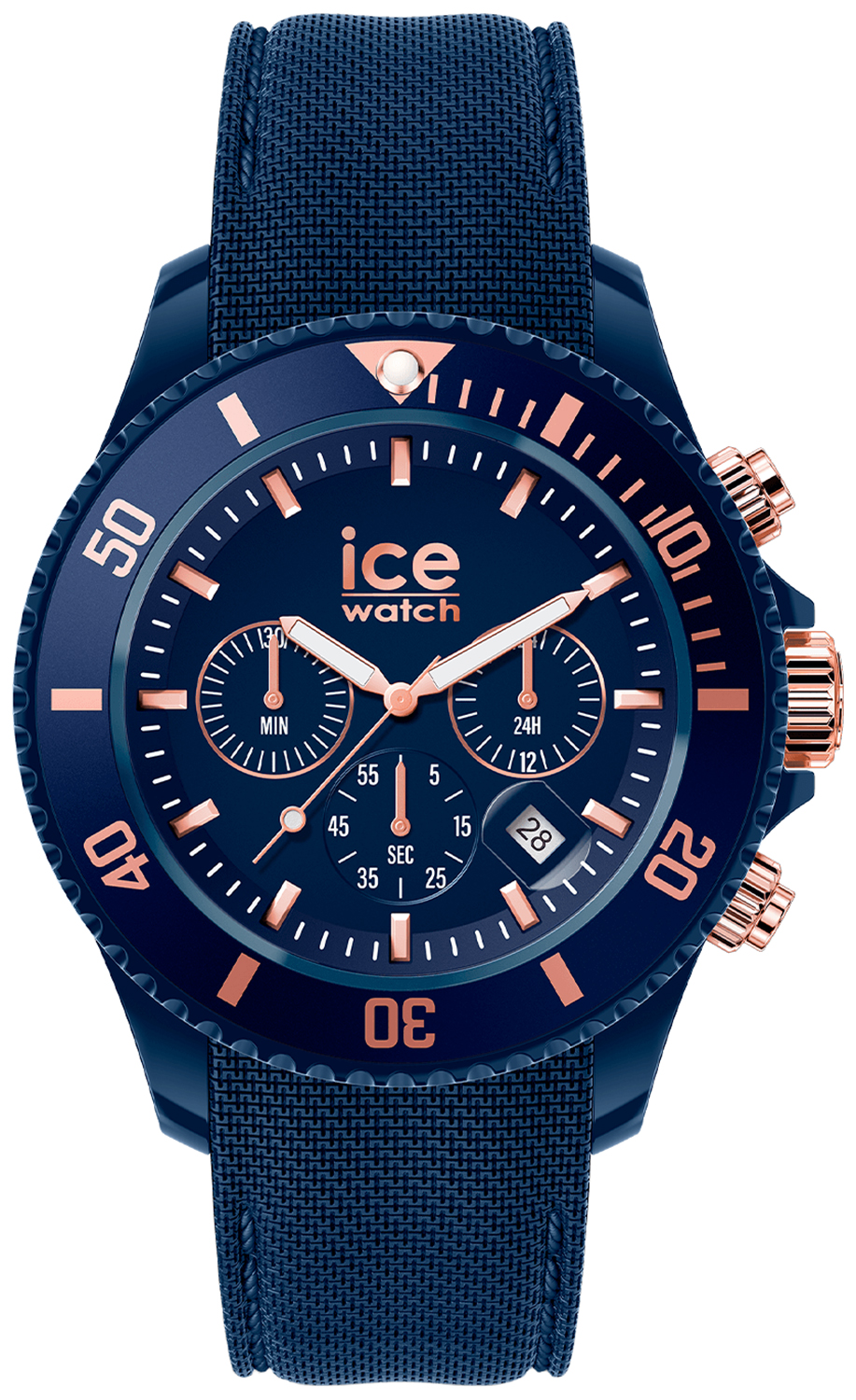 ICE Watch ICE chrono - Blue rose-gold rozm. L ICE.020621
