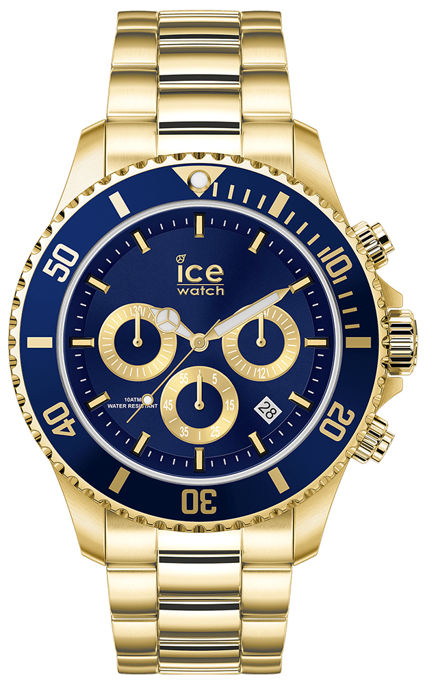 ICE Watch ICE steel Gold blue Chrono rozm M. ICE.017674