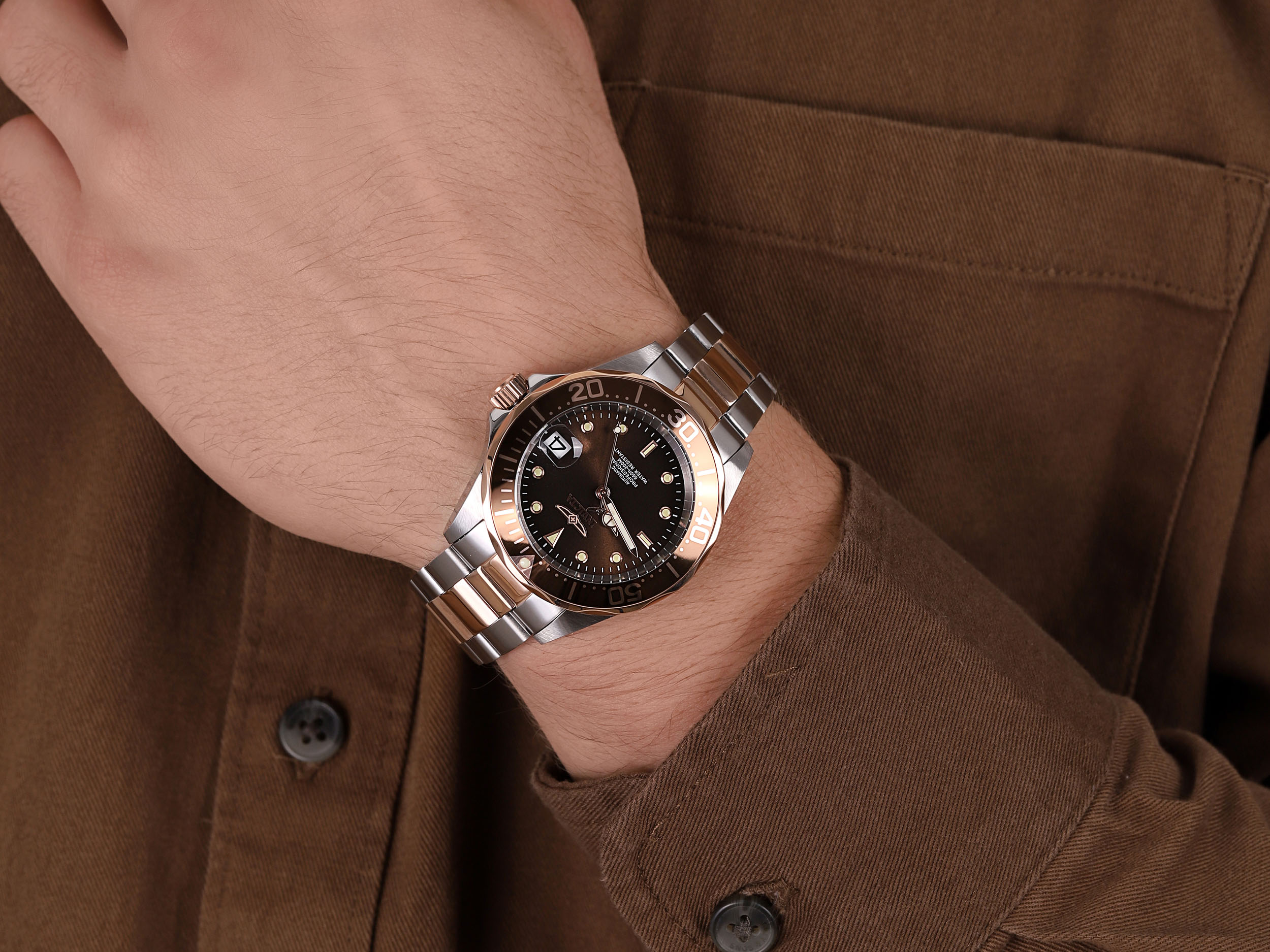 Invicta 11241 zegarek srebrny klasyczny Pro Diver bransoleta - miniatura 4