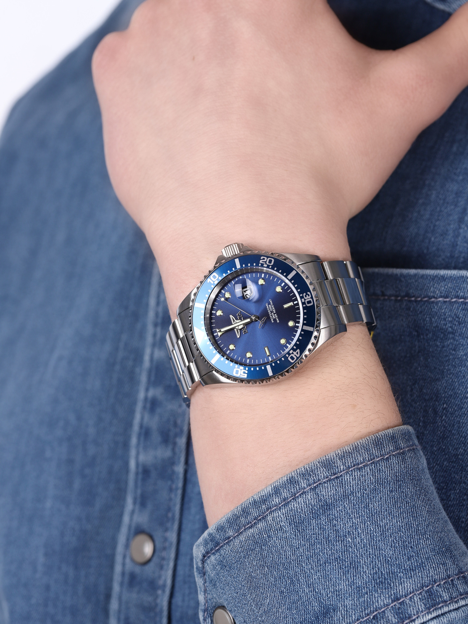 Invicta 22019 zegarek srebrny klasyczny Pro Diver bransoleta - miniatura 3