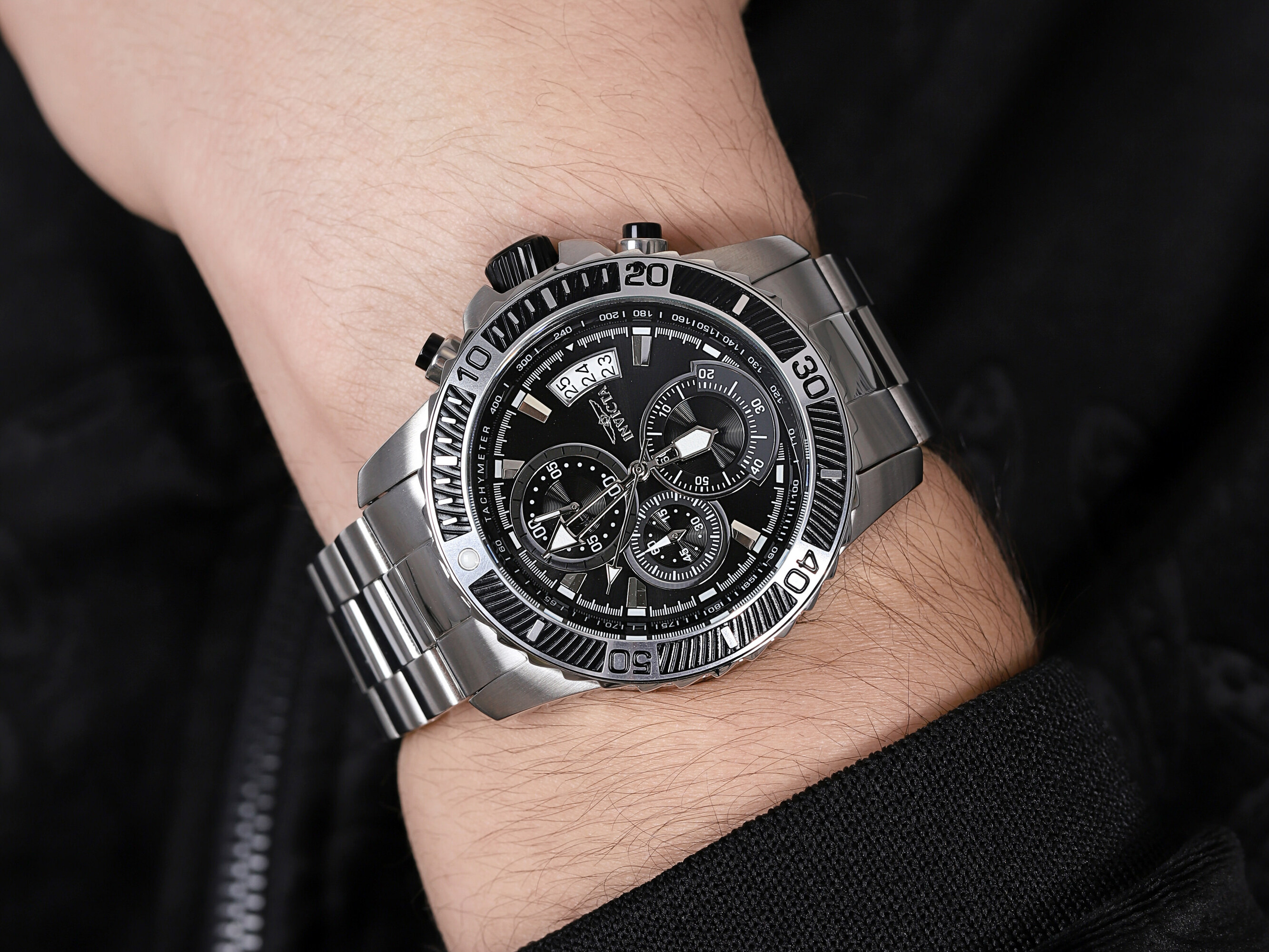Invicta 22412 Pro Diver Pro Diver sportowy zegarek srebrny - miniatura 4