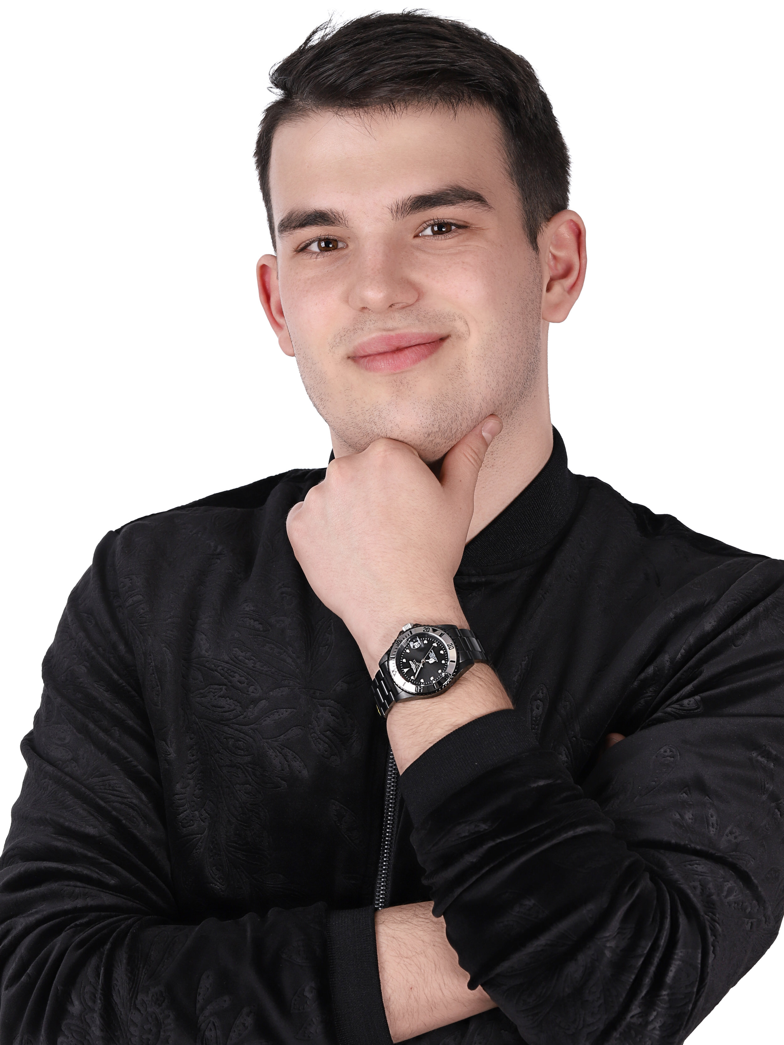Invicta 27548 zegarek czarny klasyczny Pro Diver bransoleta - miniatura 2
