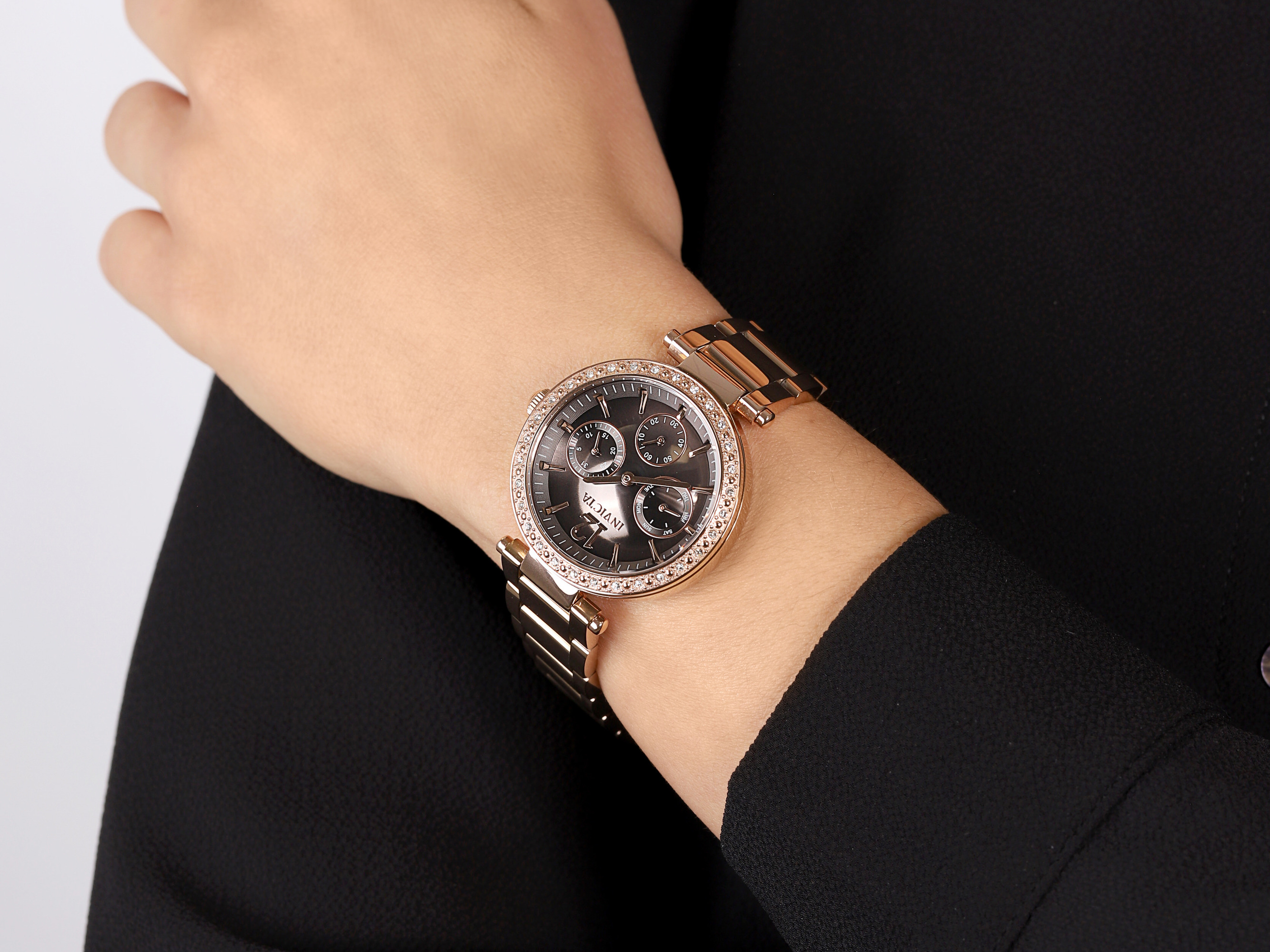 Invicta 29926 zegarek różowe złoto elegancki Angel bransoleta - miniatura 4