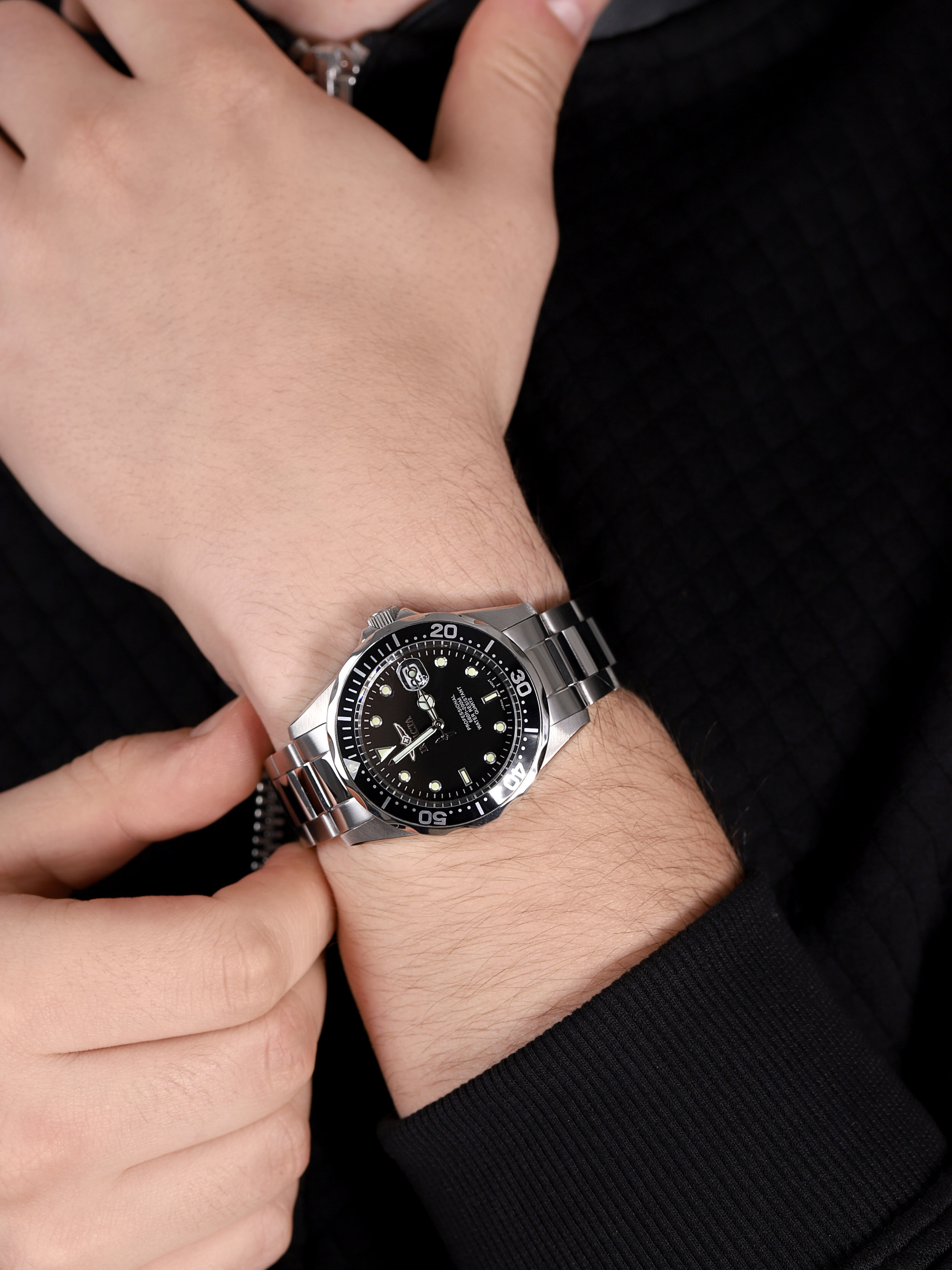 Invicta 8932 zegarek srebrny klasyczny Pro Diver bransoleta - miniatura 2