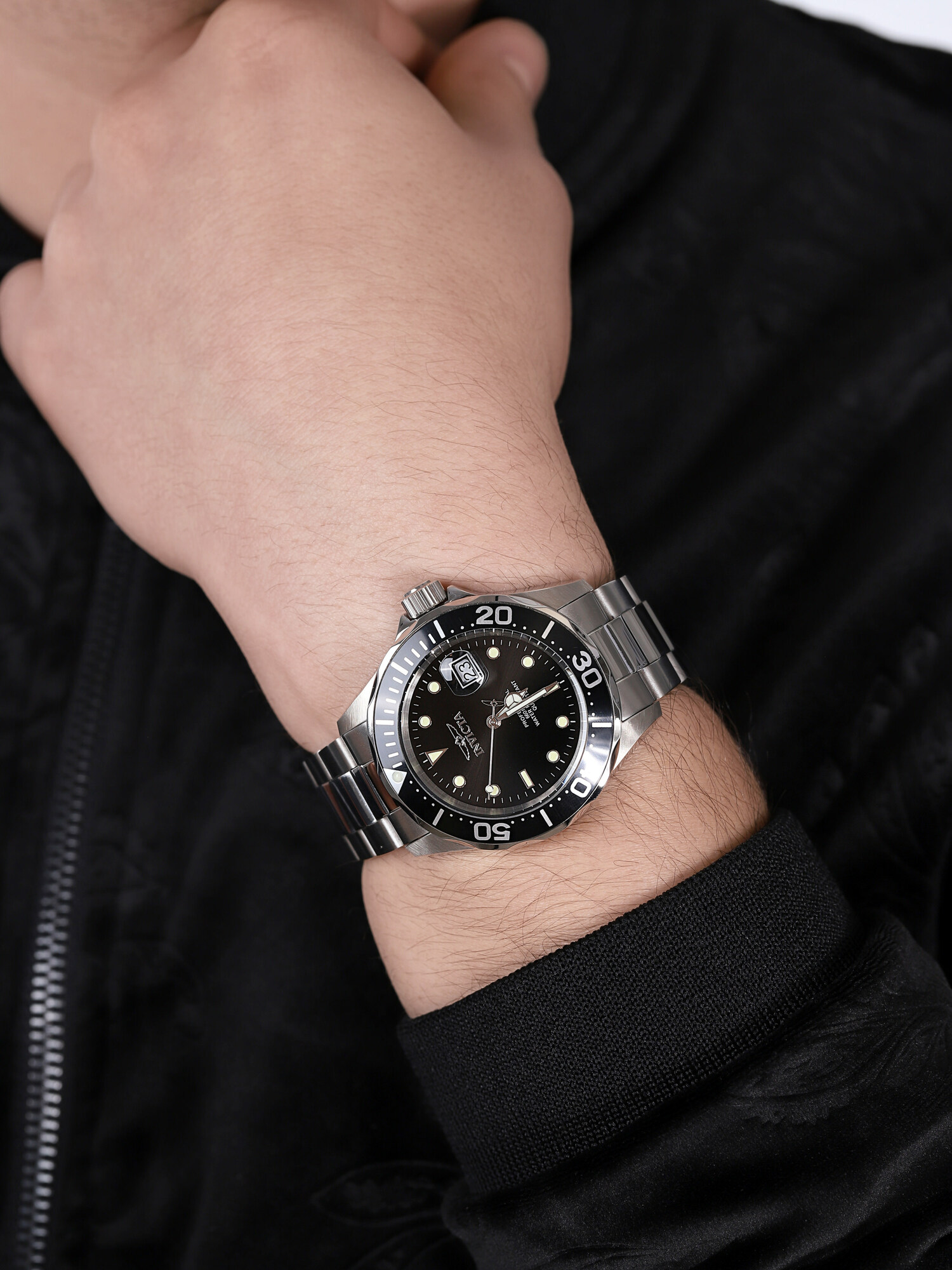 Invicta 9307 zegarek srebrny klasyczny Pro Diver bransoleta - miniatura 3