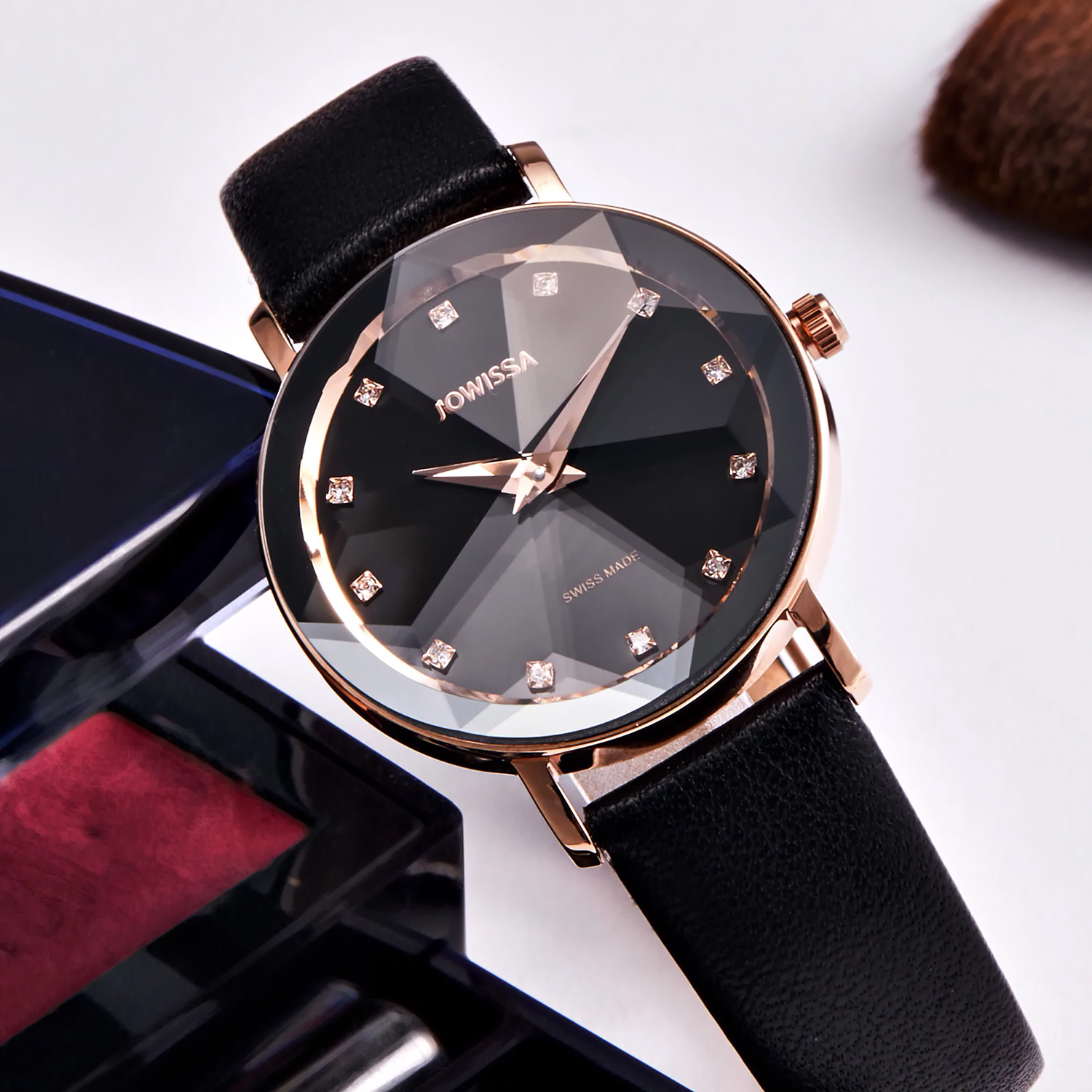 J5606M zegarek srebrny klasyczny Facet pasek - miniatura 5