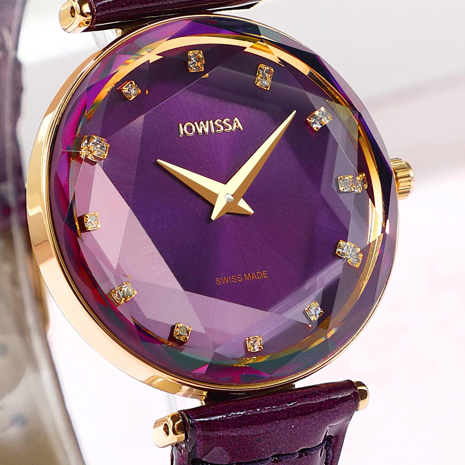 J5753M zegarek złoty elegancki Facet pasek - miniatura 5