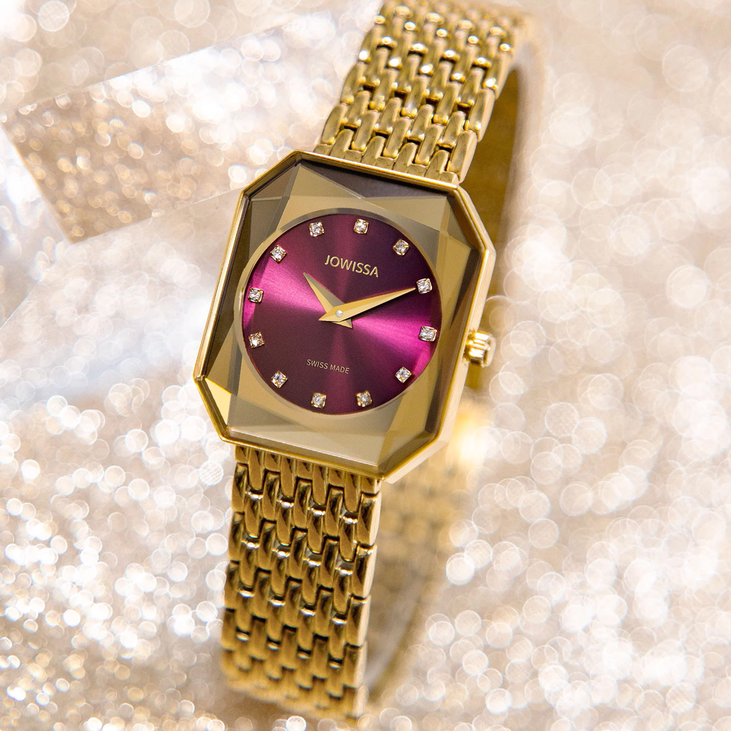 J8082M zegarek złoty elegancki Facet bransoleta - miniatura 5