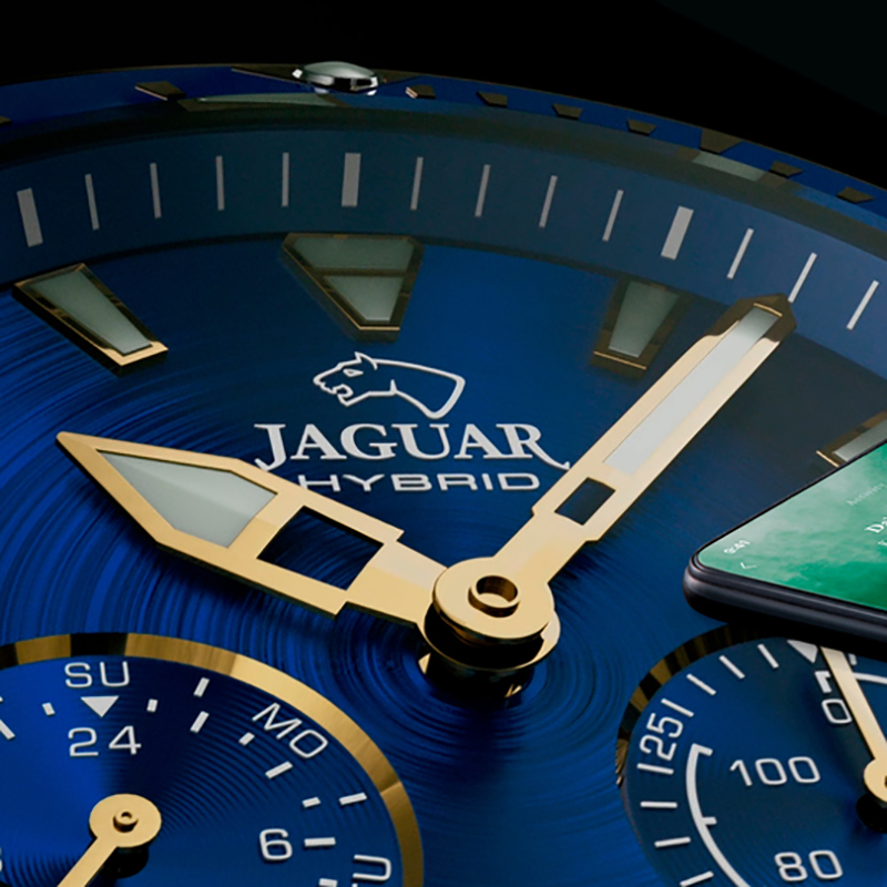 J889-1 smartwatch złoty elegancki Hybrid bransoleta - miniatura 5
