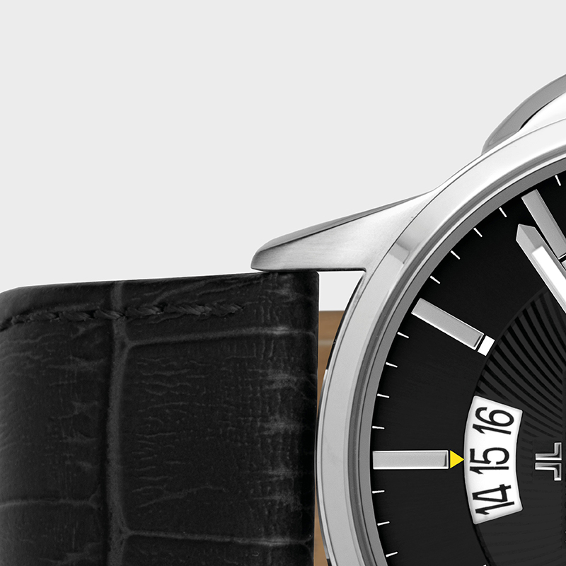 Jacques Lemans 1-1540A zegarek srebrny klasyczny Classic pasek - miniatura 5