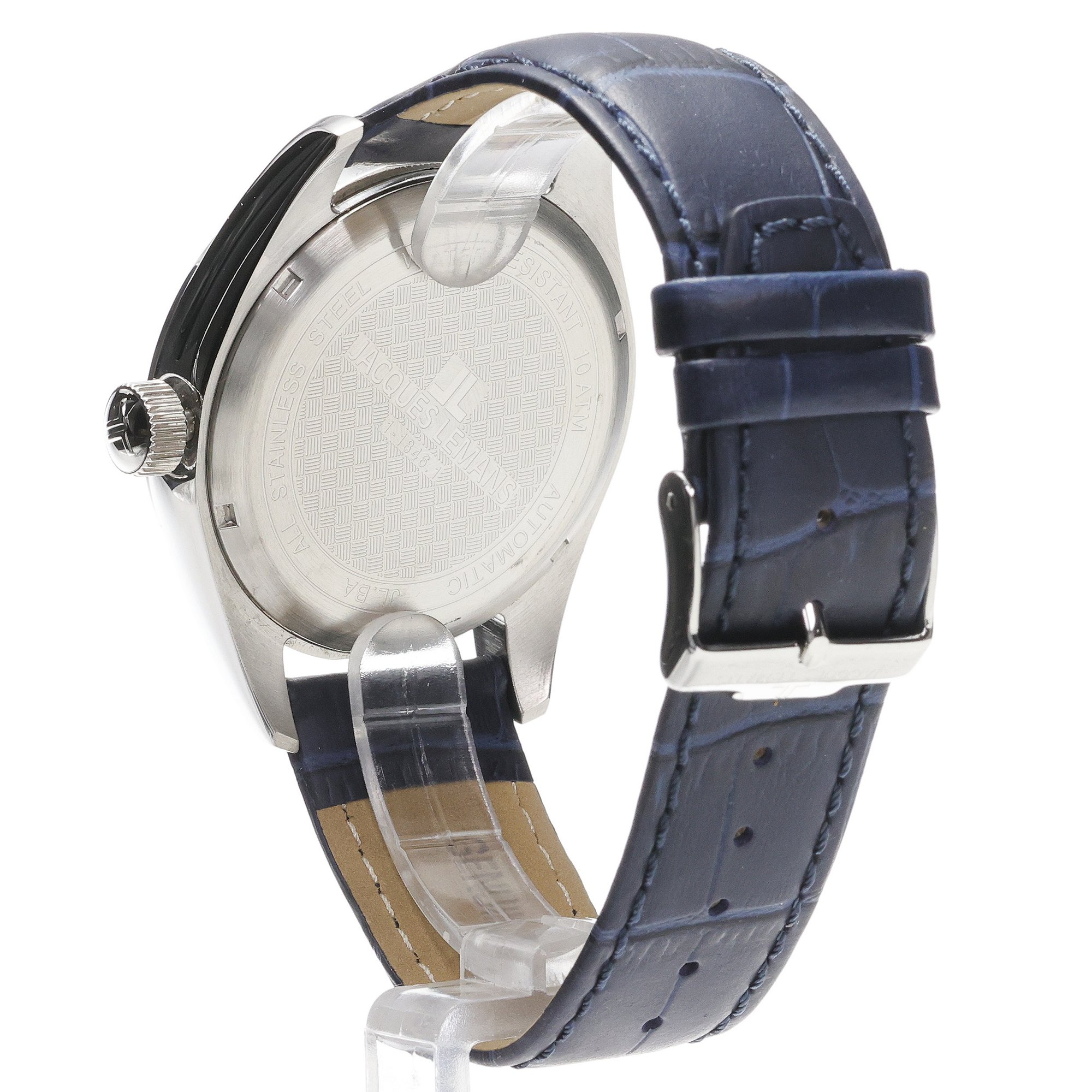 Jacques Lemans 1-18461B Automatic zegarek męski klasyczny mineralne utwardzane - miniatura 4