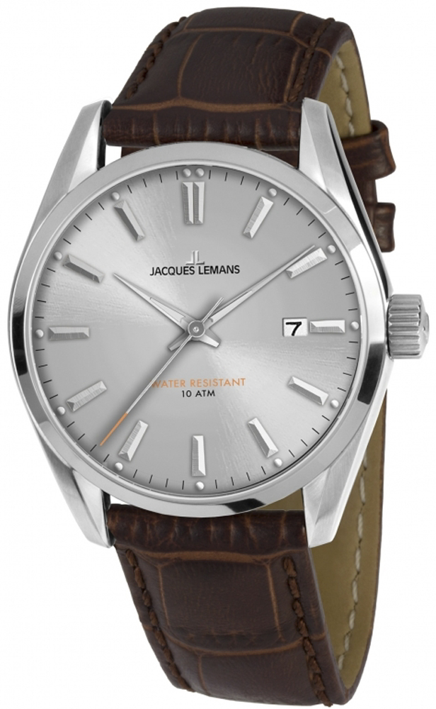 Jacques Lemans 1-1859B Classic zegarek męski klasyczny mineralne utwardzane - miniatura 2