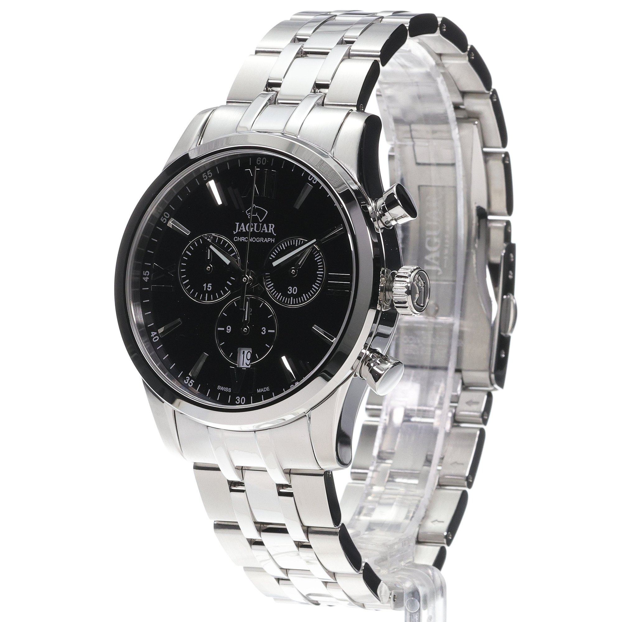 Jaguar J963-4 zegarek srebrny sportowy Acamar bransoleta