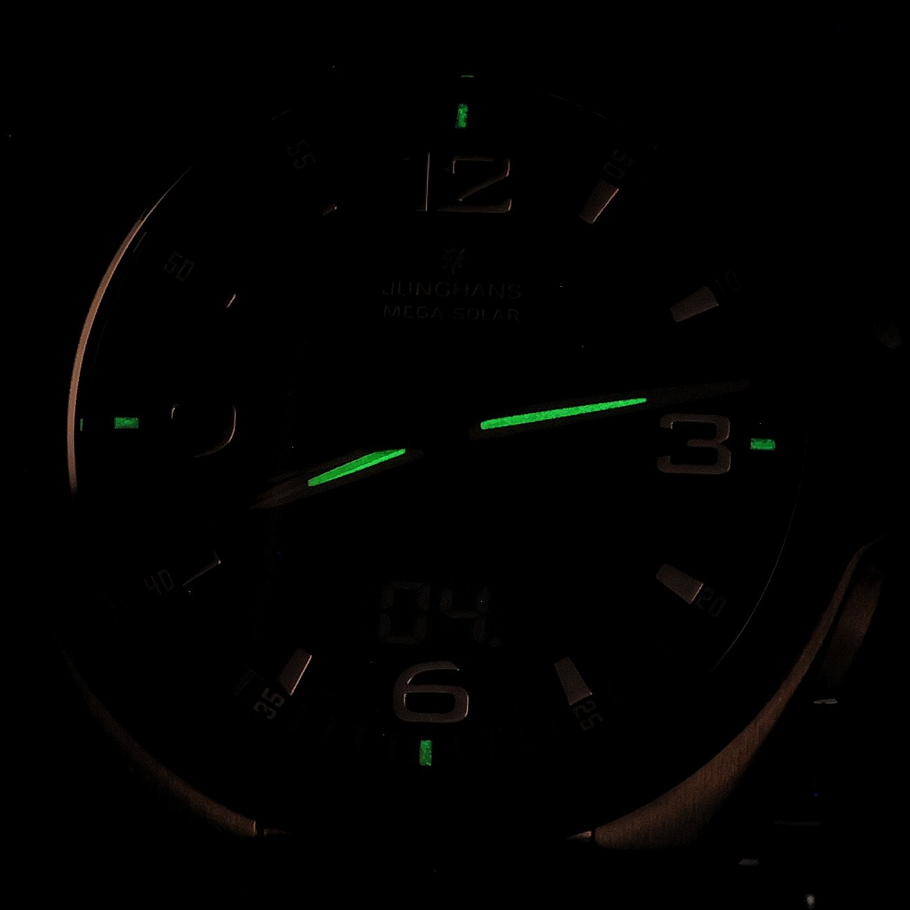 Junghans 18-112144 zegarek srebrny klasyczny Funk Solar bransoleta