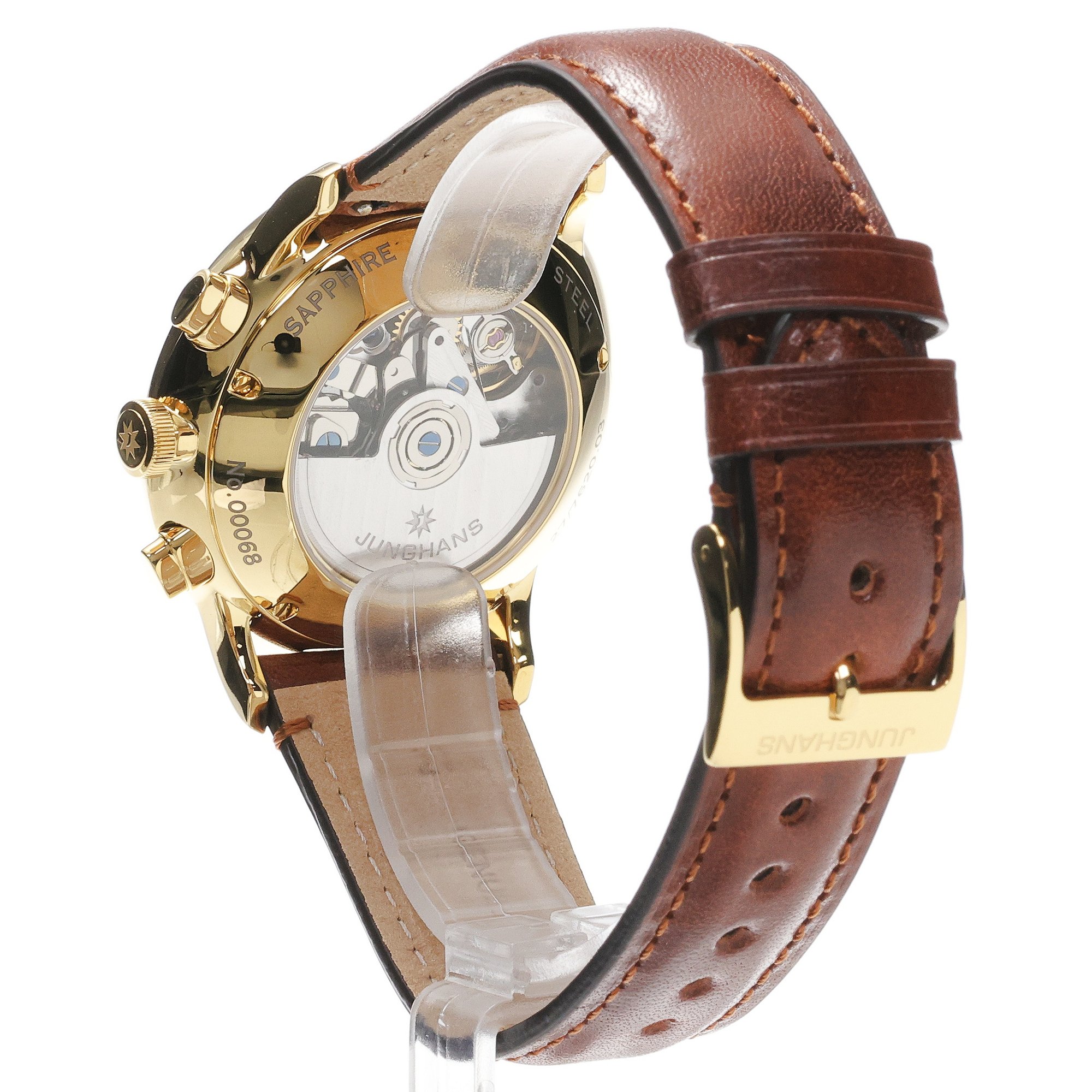 Junghans 27-762003 zegarek złoty elegancki Meister pasek