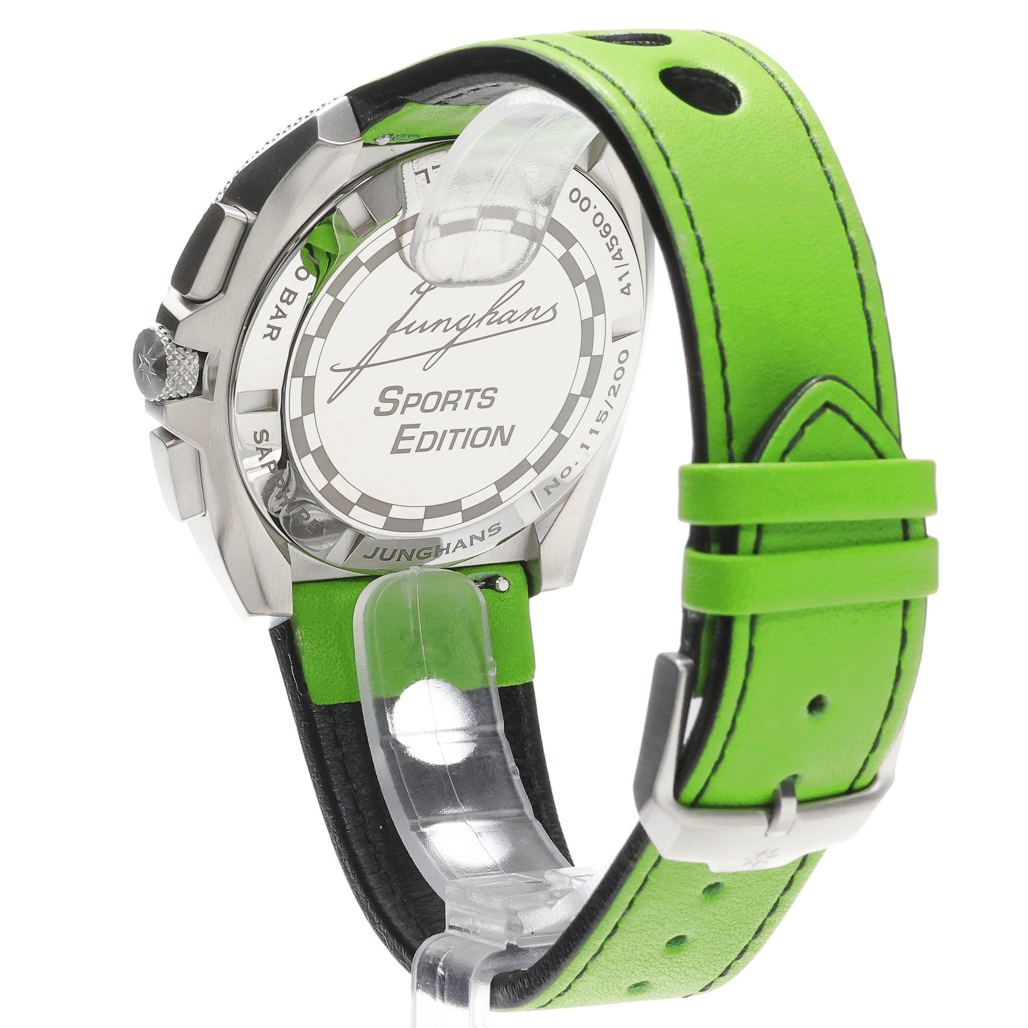 Junghans 41-456000 zegarek srebrny sportowy 1972 pasek - miniatura 4