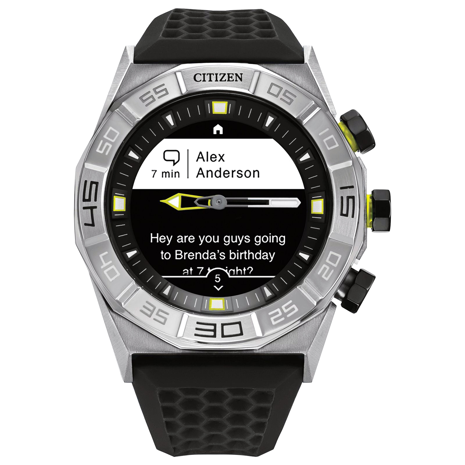 JX1000-03E smartwatch czarny sportowy CZ Smart pasek - miniatura 5