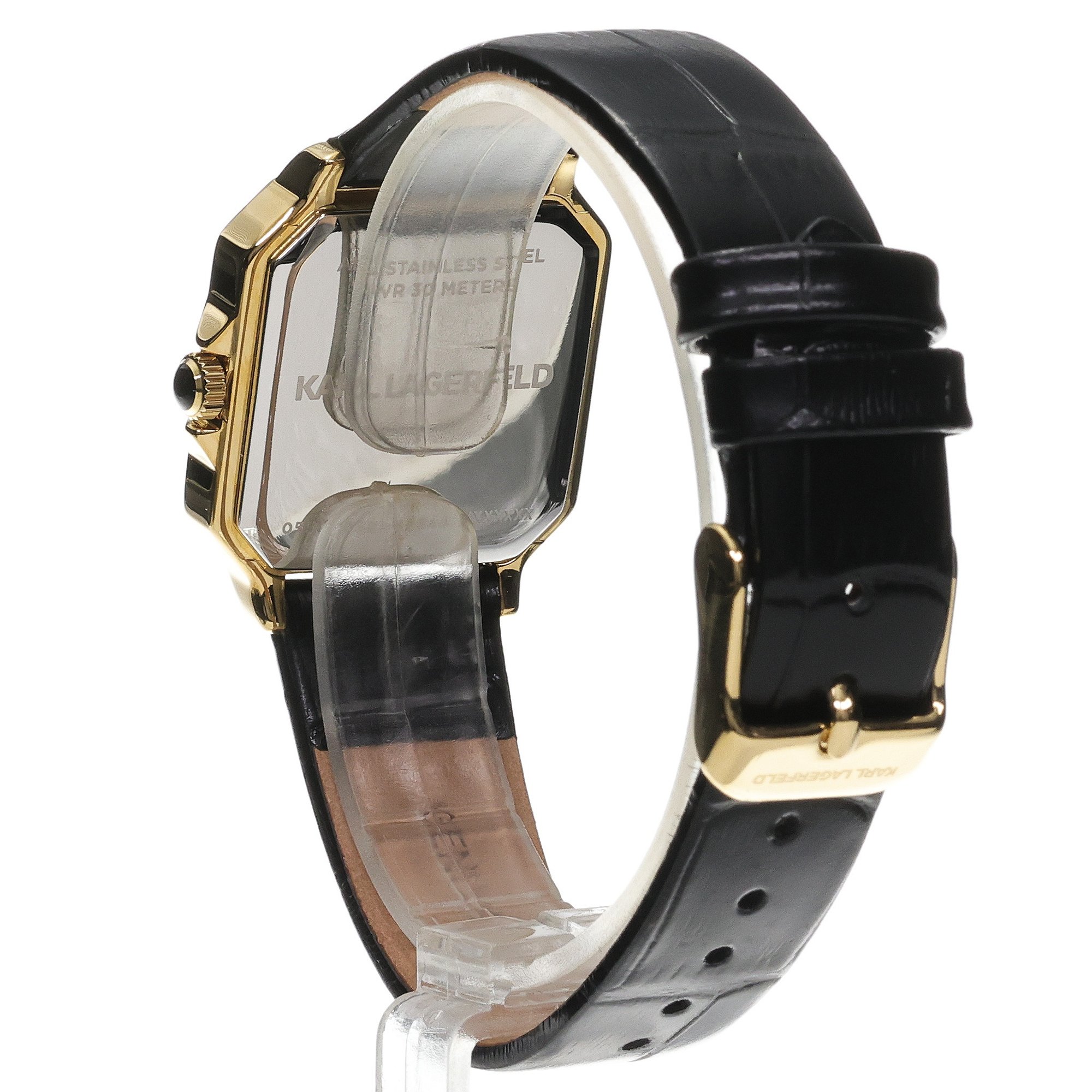 Karl Lagerfeld R0551110501 Icon Square Damskie klasyczny zegarek złoty - miniatura 4