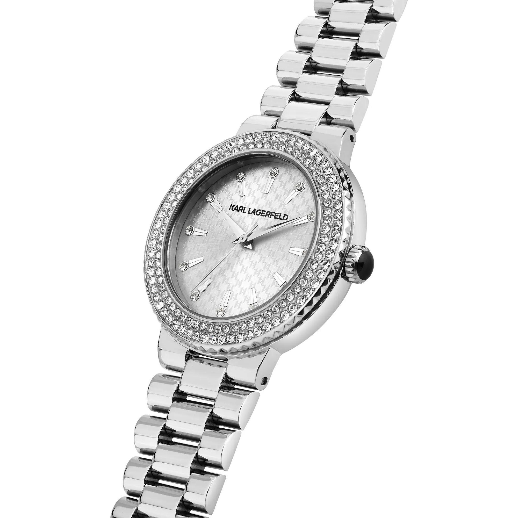 Karl Lagerfeld R0553104502 zegarek srebrny klasyczny Damskie bransoleta - miniatura 5