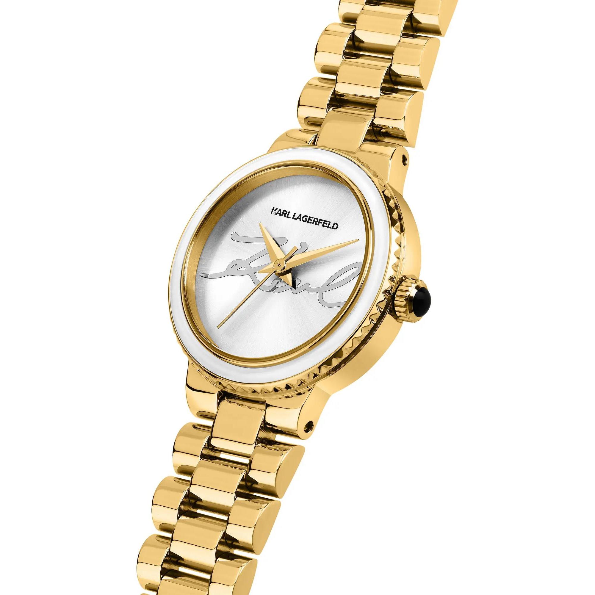 Karl Lagerfeld R0553104508 zegarek złoty klasyczny Damskie bransoleta - miniatura 8