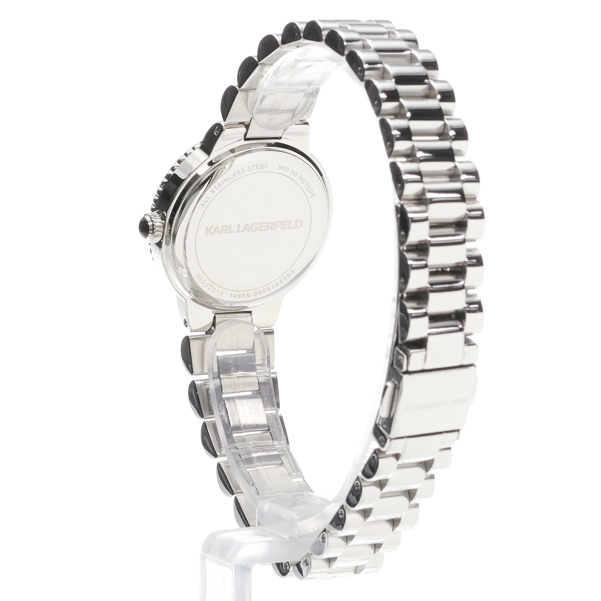 Karl Lagerfeld R0553104509 Kaiser Damskie klasyczny zegarek srebrny - miniatura 4
